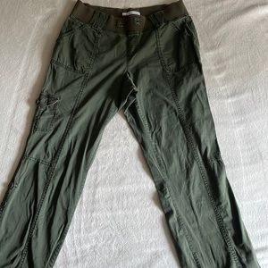 Forest Green, Maurice stretchable waist cargo pants